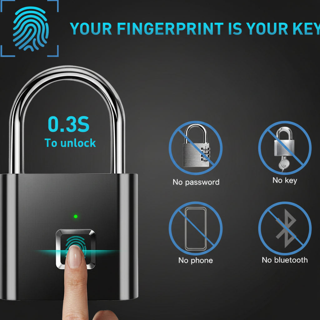Smart Fingerprint Padlock